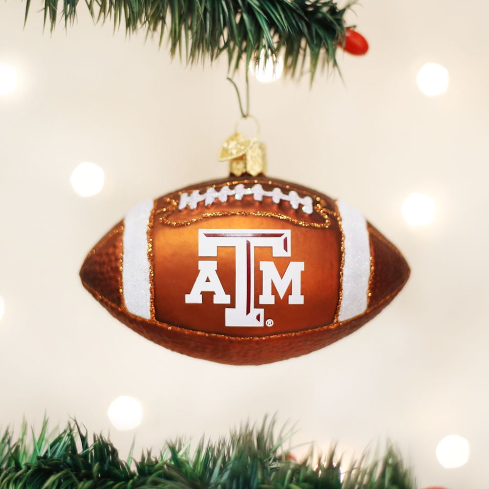 Old World Christmas Texas A&M Football Ornament