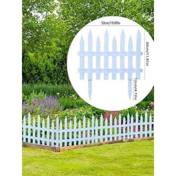 Plastic Edging Garden Fence For Grass and Flowerbeds Decorative Scenery Panels Plant Borders