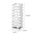 thumbnail image 7 of Yamazaki Home Umbrella Stand - Two Styles, White, Steel, Square,  Holds 4 umbrellas, No Assembly, 7 of 7