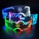thumbnail image 3 of Gafas de visera de neón LED Robot, fiesta fluorescente, bar, Carnaval, accesorios de disfraces de Navidad, nueva llegada, 3 of 5