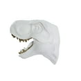 thumbnail image 2 of Dinosaur Head Sculpture White Color Wall Mounted Ornament, 2 of 5