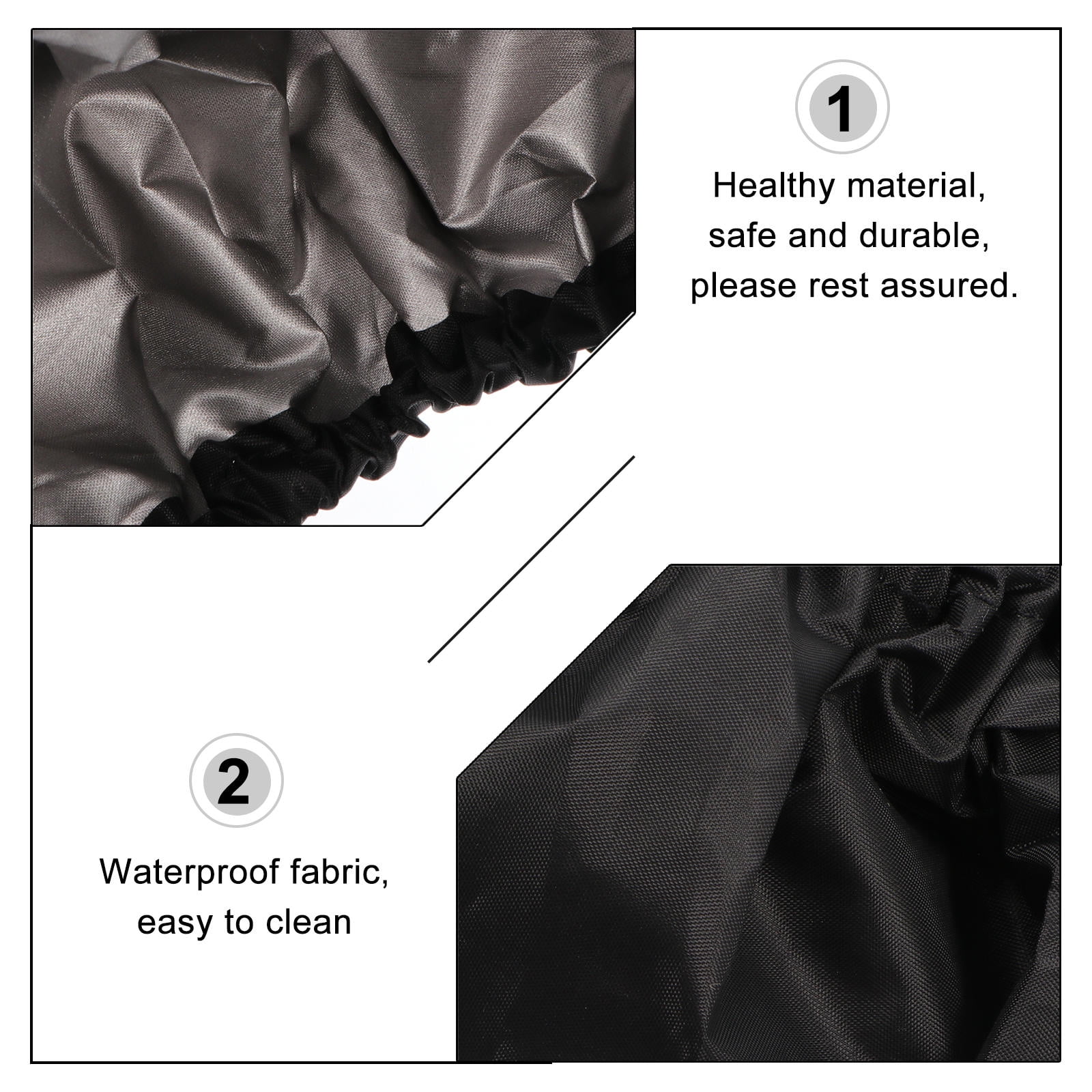 PAMINGONO Black Pushchair Wheel Covers, Wear-Resistant Protective Accessories for Stroller and Wheelchair Wheels