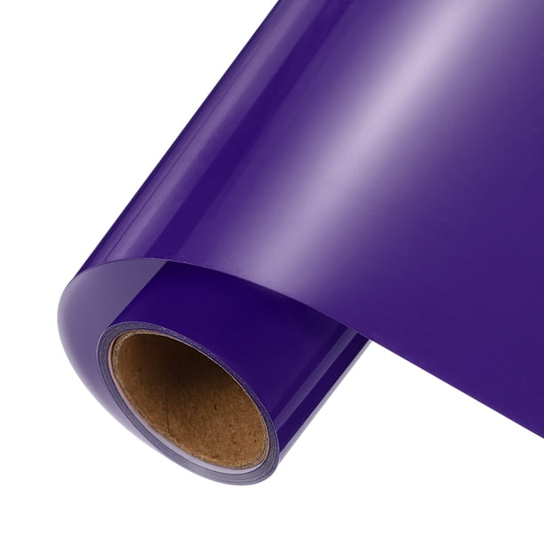 Vinilo de Transferencia Térmica Morado Uxcell, Rollos de Vinilo de 12 Pulgadas x 5 pies para Corte de Calcomanías, Señales, Álbumes de Recortes, Manualidades DIY, Decoración del Hogar