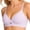 c01Purple, variant on Wireless Bras for Women No Underwire Mesh Lace Breathable Push Up Comfortable Full Coverage Bras Seamless V Neck Bra White S