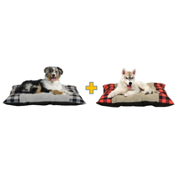 Holiday Time Medium Tufted Plush Dog Beds Bundle