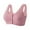 Rose Gold, variant on Gyexs Women's Front Closure Bra Comfortable Thin Soft Wide Strap Tank Top Large Cup Support Wireless Bras for Women, Brown, Size 44