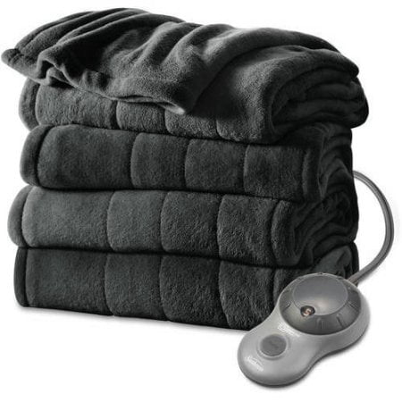 Sunbeam Microplush Electric Heated Channeled Blanket, 1 (Best Safest Electric Blanket)