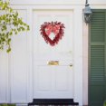 thumbnail image 4 of Artificial Berries Wreath Heart Wreath for Valentines Day Wedding Decoration, 4 of 9