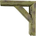 thumbnail image 3 of Ekena Millwork 3 1/2"W x 8"D x 8"H Vintage Farmhouse Bracket, Barnwood Decor Collection, Restoration Green (4-Pack), 3 of 5