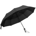 thumbnail image 3 of Parapluie Automatique Tenbons Parapluie Ensoleillé Parapluie Rétractable Toile d'Acier Pliable Noir Compact Toile d'Acier 10 Kits de Premiers Secours en Métal Automatisé, 3 of 7