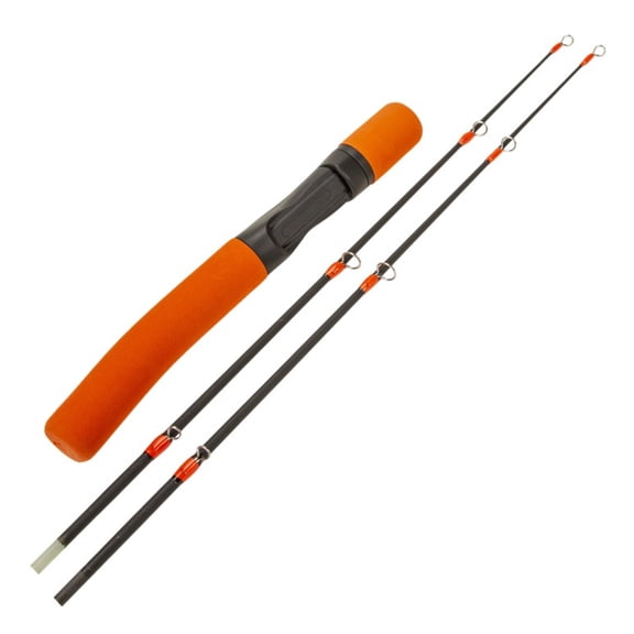 Double Adjustable Winter Ice Fishing Rod With EVA Handle Stainless Steel Guide For Cold Weather Angling