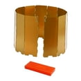 thumbnail image 3 of Almencla Pare-Vent Pliable Compact Protection contre le Vent pour Barbecue Randonnée Or, 3 of 8
