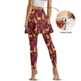 thumbnail image 3 of FUIALDOLG Merry Christmas Reindeer Skirted Leggings for Women Soft Comfort Tennis Golf Skorts High Waist Yoga Pants with Pocket,Casual Winter Trousers Christmas Party Outfits,Size M, 3 of 7