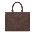 thumbnail image 5 of Wrangler Large Tote Bag for Women, Western Purse Work Shoulder Handbag with Crossbody Strap, Coffee, 5 of 6