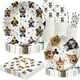 thumbnail image 2 of Conjunto de suministros para fiesta de Baby Shower de perro cachorro, platos y vasos de papel con estampado de pata de Corgi, servilletas para almuerzo de Husky, decoraciones para fiesta de cumpleaños, 2 of 4