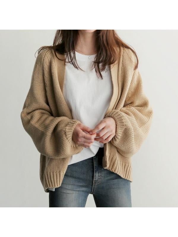 long chunky cable knit cardigan