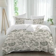 thumbnail image 2 of Retro Spring Floral Bedding 3 Piece Duvet Cover Set Twin Size, Summer Botanical Vintage Farmhouse Soft Microfiber Comforter Cover with Zipper Closure & Pillowcases, FadeResistant Quilt Cover, 2 of 9