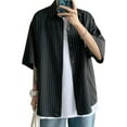 thumbnail image 1 of Men Summer Shirt Match Pants Contrast Color Stylish Color Matching Summer Shirt, 1 of 5