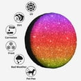thumbnail image 6 of Kll Rainbow Glitter Tire Cover,Universal Wheel Tire Cover For Trailer, Rv, Suv, Truck,Camper And Many Vehicle,(15 Inch), 6 of 7