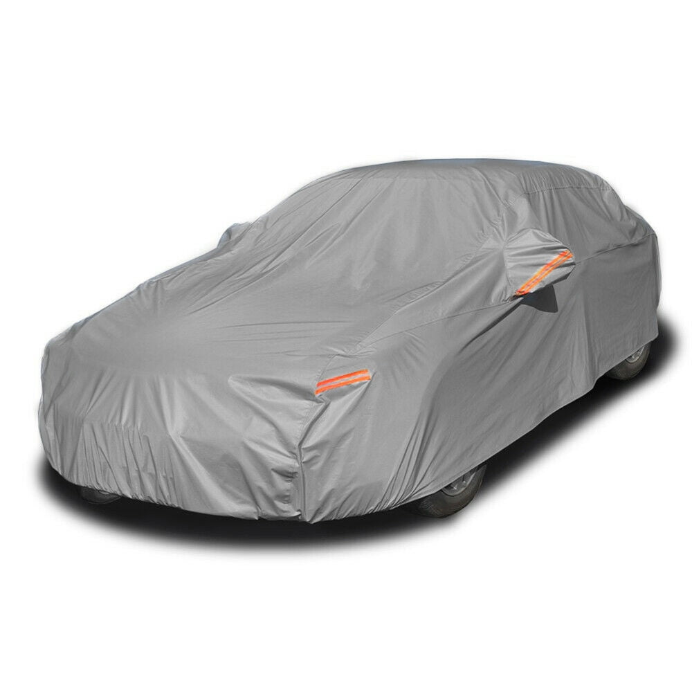 WALSER All Weather Light Car Cover Combi Size M Light Grey Waterproof Car  Garage with UV Protection and Reinforced Belt Attachment : :  Automotive