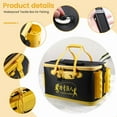 thumbnail image 4 of Multifunctional Fishing Bucket EVA, Bait Reel Lure, Live Fish Storage, Waterproof Tackle Box for Fishing Accessories A, 4 of 7