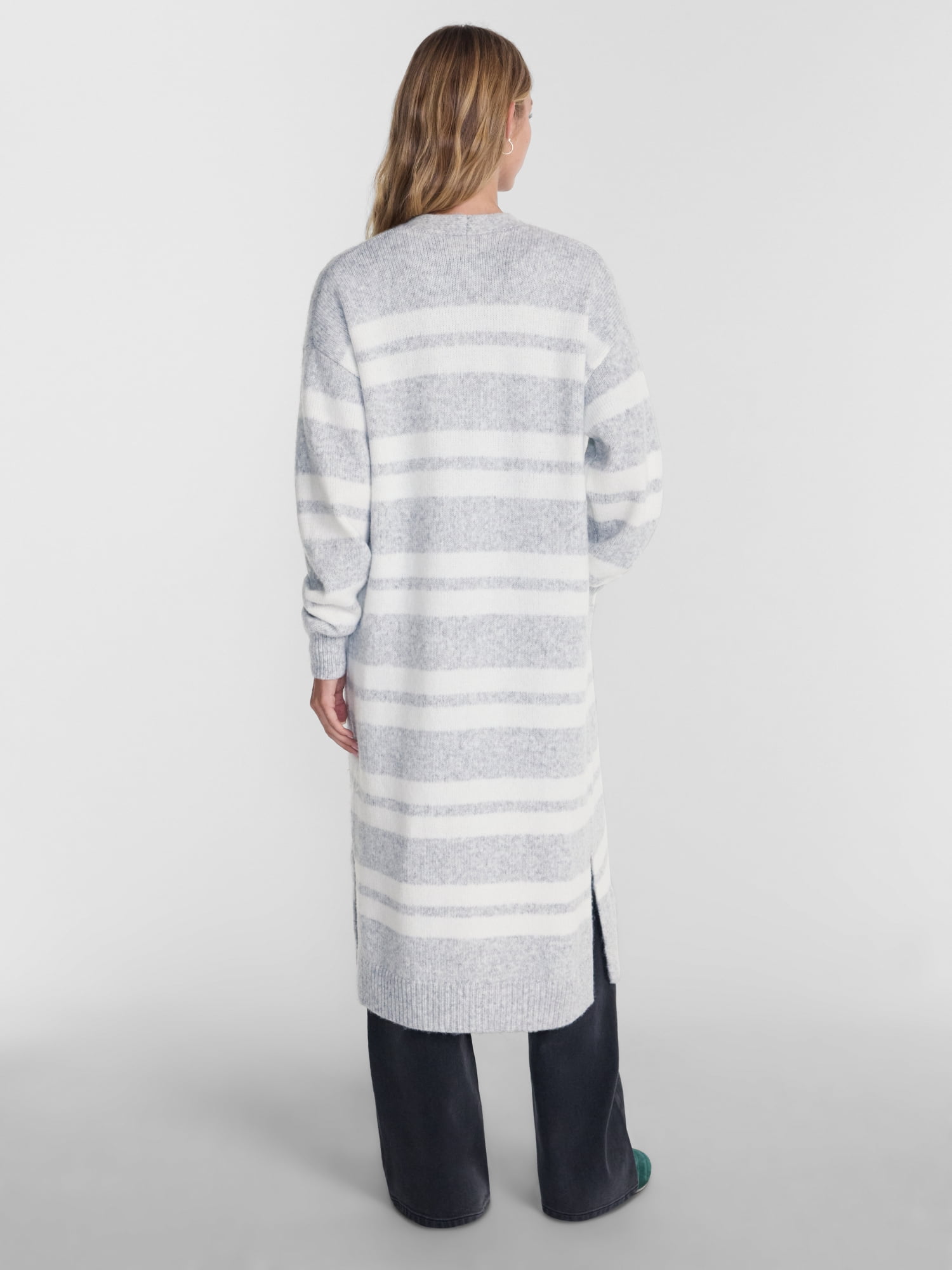 No Boundaries Open Front Duster Cardigan, Midweight, Women's and Women’s Plus XXS-4X