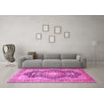 thumbnail image 3 of Ahgly Company Indoor Rectangle Medallion Pink Traditional Area Rugs, 2' x 5', 3 of 4