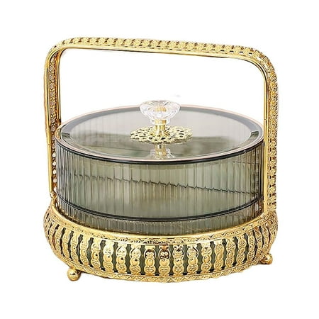 

Acrylic Cake Stand with Lid Cake Plate Salad Bowl Desert Platter Cake Holder Serving Platter for Restaurants Family Diners Pastry Cupcakes Green