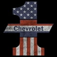 thumbnail image 2 of Men's General Motors Number One American Flag Distressed  Graphic T-Shirt, 2 of 5