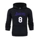 thumbnail image 4 of Sudadera con capucha con estampado de letras y números de LAKERS 8 para hombre, estilo hip hop, cuello redondo, para la calle, con bolsillo y forro polar, 4 of 4