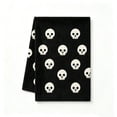 thumbnail image 2 of Miwamany Halloween Skull Hand Towel, Black White Skeleton Decorative Towel, Soft Absorbent Kitchen Bathroom Hand Towel, Spooky Home Indoor Decoration Supplies, 23.6x15.7 inch, 2 of 7