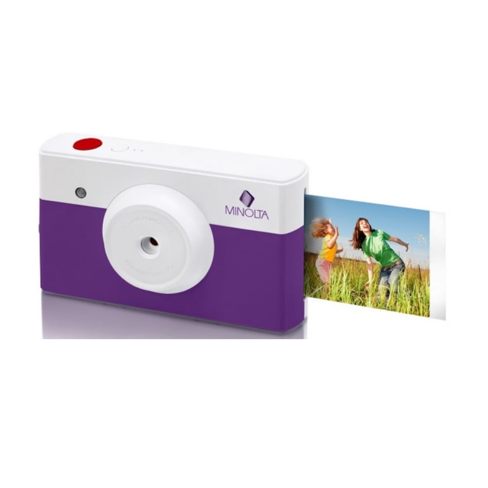 Minolta MNCP10-PP Instapix Instant Print Camera - Purple
