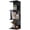 4 tier Black, variant on 5 Tier Wall Shelf Unit-White Floating Shelves for Home Decor, Modern Unique Asymmetric Design for Bedroom & Living Room Storage