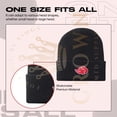 thumbnail image 4 of Anime Beanie Hat Winter Caps for Men and Womens Beanies, Cuffed Knit Graphic Beanie, Comfy and Soft Embroidered Anime Hat (Black Red), 4 of 7