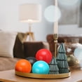 thumbnail image 4 of 2 Pcs Gazing Ball 2.5 Inch 63mm Reflective Sphere Polished Hollow Ball Orange, 4 of 7