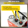 thumbnail image 4 of VEVOR Hydrostatic Pressure Test Pump, Test Up to 25 bar/2.5 MPa, 3.2 Gallon Tank, Hydraulic Manual Water Pressure Tester Kit w/ Two Unit Gauge & R 1/2" Connection, for Pipeline Fluid Pressure Testing, 4 of 9