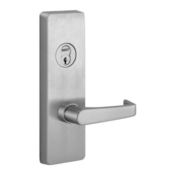 Stanley Precision 4914A630 Always Active Exit Trim with A Lever, Satin Stainless Steel