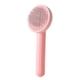 thumbnail image 1 of Peine para pelo de mascotas, autolimpiable, masajeador, depilación, cepillo para gatos, gatitos, suministros para mascotas, peine autolimpiable rosa para mascotas, 1 of 14