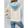 thumbnail image 4 of Two Tone Hooded Sweatshirt, Light Blue, Large, 4 of 5