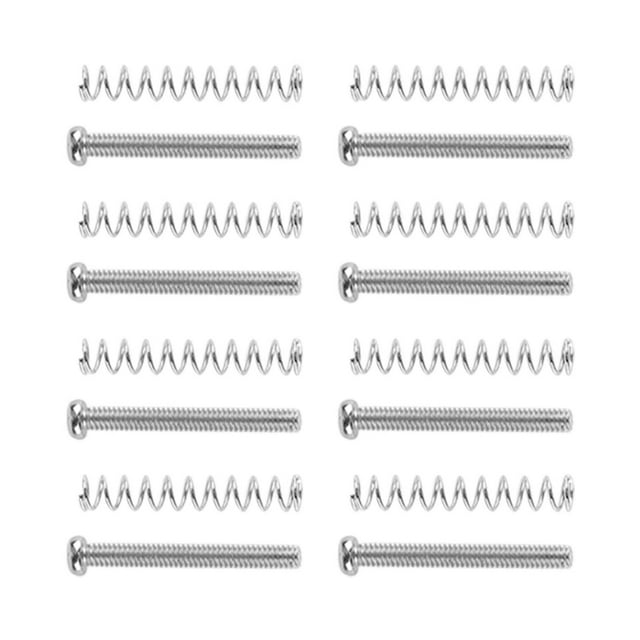 Guitar Screw Kit,Guitar Pickup Screw Spring For Electric Guitar Bridge, Pickup, Pickguard, Tuner, Switch, Neck Plate