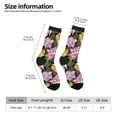 thumbnail image 2 of Lsque Chaussettes pour Hommes Imprimées Roses Colorées, Chaussettes en Coton Douces Durables Respirantes Évacuant l'Humidité avec Contrôle des Odeurs, 2 of 6
