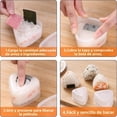 thumbnail image 3 of PCS Kit Para Hacer Sushi y Onigiri, Incluye 5 Onigiri Molde con Formas Divertidas (Oso, Corazón) y Pala de Arroz. Ideal Molde para Sushi, Bento y Lunch. Funciona con arroz para sushi, 3 of 3