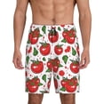thumbnail image 1 of Fotbe Hand Drawn Tomatoes Pantalones Cortos de Pijama para Hombre, Ropa de Dormir, Pantalones de Pijama Cortos para Hombre-Large, 1 of 6