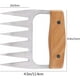 thumbnail image 3 of Garras de metal para cortar deshebrar carne de cerdo, pavo Elly Decor ELL-GAA-01, 3 of 6