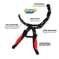 thumbnail image 2 of Performance Tool W54312 Self-Adjusting Oil Filter Plier with Wide Jaw Design for 2-5-Inch (51-127mm) Filters - Heavy Duty Steel Construction with Molded Grips, 2 of 5