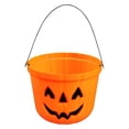 thumbnail image 1 of Cubo de Calabaza de Halloween Hugo Decoraciones Grandes para Fiestas Titular de Dulces, 1 of 10