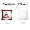thumbnail image 4 of Yidarton Christmas Pillowcase Red Plaid Car Sofa Cushion Cover Elk Christmas Decoration Printing Pattern Pillow Case, 4 of 6