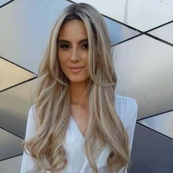 DOPI Human Hair Wigs For Women Black Color Natural Lace Hair Fashion Womens Curly Hair Full Wig Synthetic Natural Long Wavy Blonde Wig