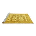 thumbnail image 2 of Ahgly Company Machine Washable Indoor Rectangle Persian Yellow Traditional Area Rugs, 7' x 9', 2 of 4