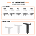 thumbnail image 5 of Bedsnus 18" Queen Bed Frame, Heavy Duty Metal Platform Bed Frame with Mattress Retainer Brackets, No Box Spring Needed, Black, 5 of 6
